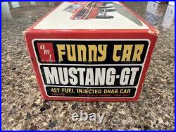 Amt Super Boss Funny Car Mustang Gt 427 Drag Car Original Kit! Vmcp