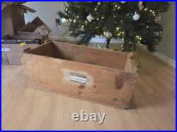 Antique Cadillac Shipping Crate 1950s Car Parts Auto Adverstising Vintage Decor