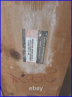 Antique Cadillac Shipping Crate 1950s Car Parts Auto Adverstising Vintage Decor