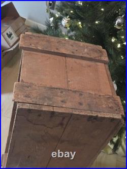 Antique Cadillac Shipping Crate 1950s Car Parts Auto Adverstising Vintage Decor