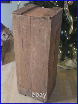 Antique Cadillac Shipping Crate 1950s Car Parts Auto Adverstising Vintage Decor