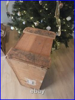 Antique Cadillac Shipping Crate 1950s Car Parts Auto Adverstising Vintage Decor