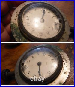 Antique/Vintage LOT Waltham & Edgemere Car Clocks (3 total) For Parts/Repair