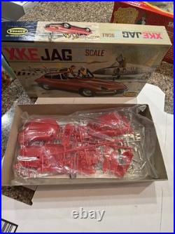 Aurora Xke Jag Original Factory Sealed Inside Kit! Circa 1962! Vmcp