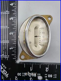 Authentic 1933 Ford Charge Battery Gauge Brass & Glass