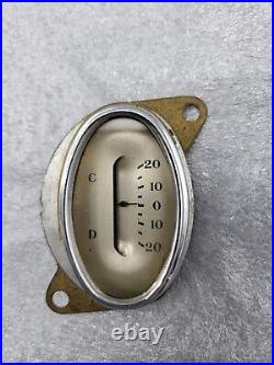 Authentic 1933 Ford Charge Battery Gauge Brass & Glass