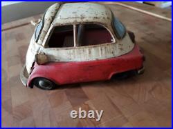BANDAI of Japan Tin Friction BMW ISETTA Toy Car PARTS or RESTORE ONLY Vintage