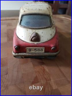 BANDAI of Japan Tin Friction BMW ISETTA Toy Car PARTS or RESTORE ONLY Vintage