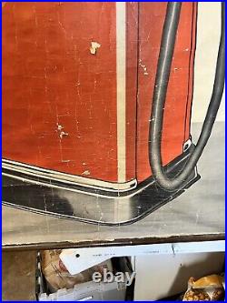 BOWSER ROL-WAY VINTAGE GAS PUMP LARGE CANVAS BANNER POSTER DISPLAY 1940's 1950's