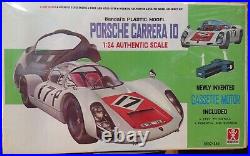 Bandai 124 Porsche Carrera 10 Vintage Model Car Kit No. 6302-350, Complete
