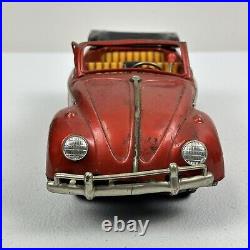 Bandai Vintage 1960's RARE Volkswagen Beetle Convertible Japan Tin Toy Car PARTS