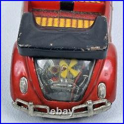 Bandai Vintage 1960's RARE Volkswagen Beetle Convertible Japan Tin Toy Car PARTS