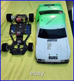 Bolink Eliminator And Futaba Rc Car Chasis Whit Shell For Parts Vintage 80's