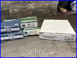 CR Seals Metal Cabinet And NOS Oil Seals X 38 Bearings X 8 Vintage Car Parts