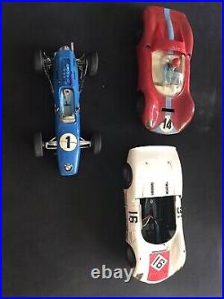 Carrera Vintage Slot Cars 1/24 Lot of Very Rare For Parts or Repair + accesories