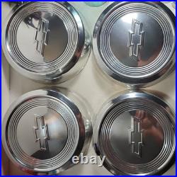 Chevrolet Dog Dish Hub Cap GM OEM Vintage Car And Truck Part Set of 4