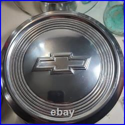 Chevrolet Dog Dish Hub Cap GM OEM Vintage Car And Truck Part Set of 4