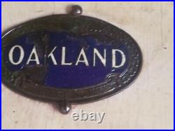 Classic Car OAKLAND Enamel RADIATOR Badge 1926 1927 1928