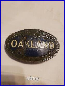 Classic Car OAKLAND Enamel RADIATOR Badge 1926 1927 1928