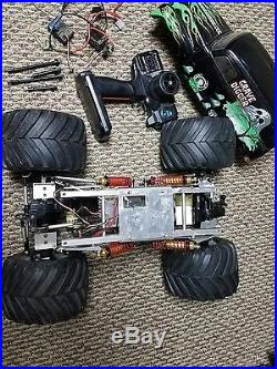 Clodbuster ESP clodzilla 4 chassis with extras vintage rare futaba grave digger