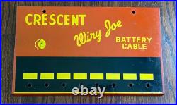 Crescent Wiry Joe Battery Cable Rack 1940-1950s vintage auto parts sign car NY