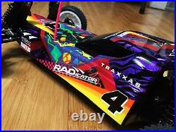 Custom Painted Vintage RC Traxxas Radicator TBG Body + Parts, Buggy Not Included