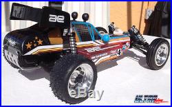 Custom Painted Vintage RC10 6160 Protech Buggy Body 1/10 Red & Blue Ultrahive