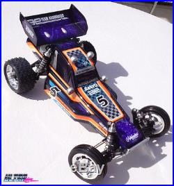 Custom Painted Vintage RC10 6160 Protech Buggy Body 1/10 Violet Blue Ultrahive