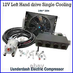 DC 12 Volt Single Cool Universal Underdash Electric AC Evaporator 4 Hole Unit