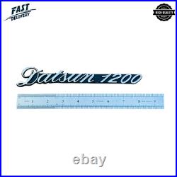 Datsun 1200 Deluxe Emblem Badge Set Front Trunk Fender Logo Vintage Car Parts
