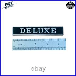 Datsun 1200 Deluxe Emblem Badge Set Front Trunk Fender Logo Vintage Car Parts