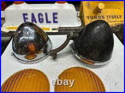 EARLY Vintage APPLETON MOHAWK Fog Parts Lights Lamps Car Truck Hot Rat Rod OLD