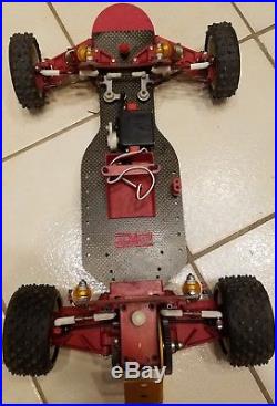 Early 6 gear RC10 Graphite Buggy w Andys Body and Vintage Buds Wing