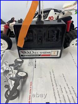 FOR PARTS READ Vintage NIKKO F10 Rhino Frame Buggy RC Car