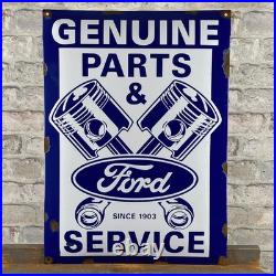 FORD Enamel Sign 20.1x14.6 (51x37cm) Nice Service Car Parts Retro Vintage Decor