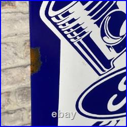 FORD Enamel Sign 20.1x14.6 (51x37cm) Nice Service Car Parts Retro Vintage Decor