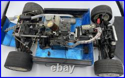 For parts Kyosho engine car 4WD vintage chassis with servomotor and engine