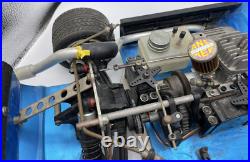 For parts Kyosho engine car 4WD vintage chassis with servomotor and engine