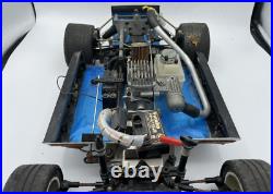 For parts Kyosho engine car 4WD vintage chassis with servomotor and engine