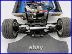 For parts Kyosho engine car 4WD vintage chassis with servomotor and engine