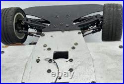 For parts Kyosho engine car 4WD vintage chassis with servomotor and engine