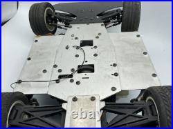 For parts Kyosho engine car 4WD vintage chassis with servomotor and engine