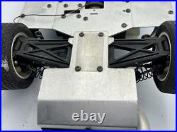 For parts Kyosho engine car 4WD vintage chassis with servomotor and engine