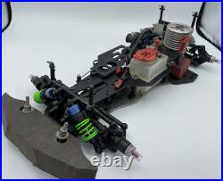 For parts Kyosho engine car Pure ten 4WD chassis vintage rare