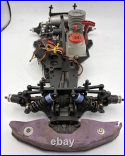 For parts Kyosho engine car Pure ten 4WD chassis vintage rare