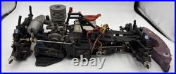 For parts Kyosho engine car Pure ten 4WD chassis vintage rare