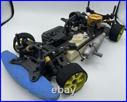 For parts Kyosho engine car V-One S 4WD chassis vintage rare For parts Kyosho engine car V-One S 4WD chassis vintage rare