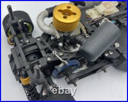 For parts Kyosho engine car V-One S 4WD chassis vintage rare For parts Kyosho engine car V-One S 4WD chassis vintage rare