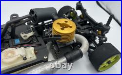 For parts Kyosho engine car V-One S 4WD chassis vintage rare For parts Kyosho engine car V-One S 4WD chassis vintage rare