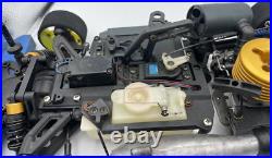 For parts Kyosho engine car V-One S 4WD chassis vintage rare For parts Kyosho engine car V-One S 4WD chassis vintage rare